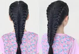 If you obsess about ariana grandes high ponytails you can try pulling off the high ponytail with rubber bands which features parted hair from ear to ear and a top and a bottom section. Little Girl Hairstyles 35 Cute Haircuts For 4 To 9 Years Old Girls