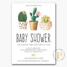 All orders are custom made and most ship worldwide within 24 hours. Cactus Baby Shower Invite Printable Baby Shower Invitation Customised Invite Country Western Desert Baby Girl Shower Pp1001 Baby Shower Invitations Baby Shower Invites For Girl Girl Shower Invitation