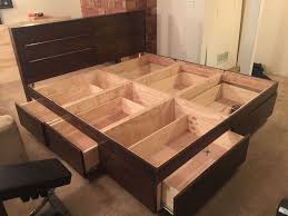 Chances are you'll found one other bed frames with drawers plans higher design concepts. Platform Bed With Drawers Bed Frame With Drawers Diy Platform Bed Platform Bed With Drawers