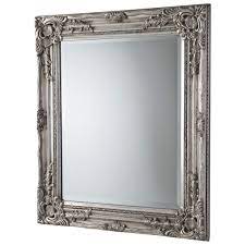 Mirror, mirror on the wall, who is the finest decorator of them all? Silver Antique Ornate Mirror