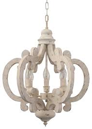 Cottage Chic Crown Wood Chandelier 6 Light Farmhouse Wooden Pendant Farmhouse Chandeliers By Five Oaks Furniture