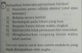 Endokrinologi adalah ilmu kedokteran yang mempelajari tentang sistem endokrin. Ciri Ciri Sistem Saraf Dan Sistem Endokrin Yang Tepat Ditunjukkan Oleh Angka Brainly Co Id