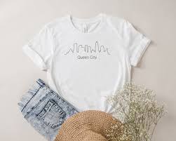 Charlotte North Carolina Skyline T-shirt, Queen City T-shirt, Charlotte NC  T Shirt, Queen City, NC Home, Unisex Shirt, Uptown Charlotte