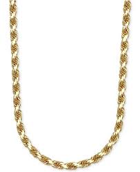 3 1 3mm Rope Chain 24 Necklace In Solid 14k Gold