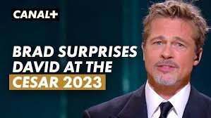 "I’m glad I was able to ambush him tonight!" Brad Pitt gives César 2023 of  Honour to David Fincher