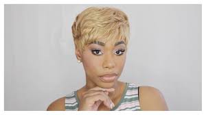 Find guanxin products at low prices. Quick Weave Blonde Pixie Hair Tutorial Chimerenicole Youtube