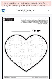 This Heart Puzzle Is A Great Tool To Help A Child Cope With A Change In Their Life They C Coping Skills Activities Valentine Activities Art Therapy Activities