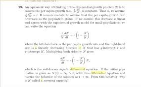 2 focusing on growth rates for other terms. An Equivalent Way Of Thinking Of The Exponential Chegg Com