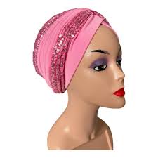 Sequin Fashion Turban Hat