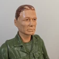 Marx 1960s GI Army Action Figure Stonewall Stony Smith 11.5 & Accessories