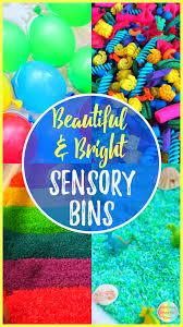 Next, you want to get the fillers.. Beautiful Colored Sensory Bins For Autism Spectrum Sense For Moms