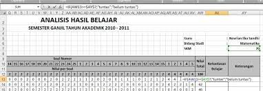 Kursus ini dirancang secara spesial untuk membantu kamu belajar dan mengerti cara analisis data menggunakan excel, khususnya dalam analisa laporan keuangan. Aplikasi Guru Membuat Analisis Hasil Belajar Dengan Microsoft Excel Just Try To Do Something