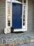 Grey House Teal Door
