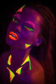 My Experimental Photo Portraits With Uv Light Neon Painting Neon Photoshoot Uv Photography