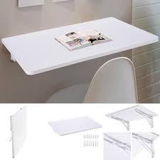 Home office desks └ furniture └ home & garden all categories antiques art baby books & magazines business & industrial cameras & photo cell phones & accessories clothing, shoes & accessories white wall mount floating folding computer desk for home office pc table nice. Wall Mounted Floating Folding Writing Table Pc Computer Desk Home Office White Desks Home Office Furniture Home Garden Worldenergy Ae