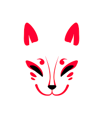 Japanese Fox Mask Kitsune Art Print By Bakenekoart X Small Japanese Fox Mask Japanese Fox Japanese Mask