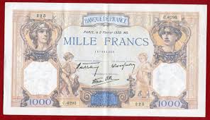Each characteristic is communicated via an action, a swiss location and various graphic elements. Frankreich 1000 Francs Banknote 2 2 1939 Banque De France L Ecaissier Generale Nice Quality Ii Ma Shops