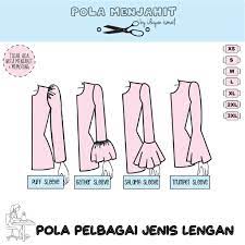 Pola dasar lengan baju wanita mudah dipaham untuk pemula. Pola Lengan Puff Pola Lengan Saloma Pola Lengan Kedut Pola Lengan Sahaja Shopee Malaysia