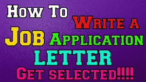 Get in the habit of writing a simple, customized cover letter for every job you apply for, even if it isn't required. How To Write A Job Application Letter And Get Selected Youtube
