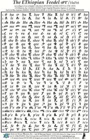 Language This Is A Photo Of The Alphabet In Ethiopia
