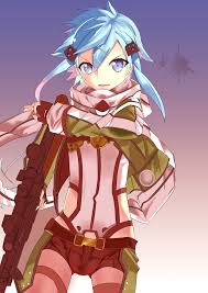 Autumn sunset scene (67 wallpapers). 49 Sword Art Online Sinon Wallpaper On Wallpapersafari