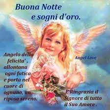 Pin Di Antonella Su Angeli Notte Buona Notte Divertente Auguri Di Buona Notte
