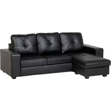 Our wide range of sofas come in a selection of fabrics and finishes whatever your style and budget. Benson Corner Sofa In Black Faux Leather Beautiful Furniture Bits Norwich