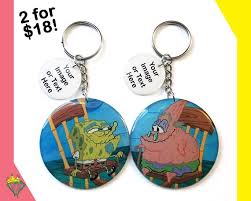 Remembering privacy and security settings. 2 Custom Spongebob Patrick Best Friend Couples Keychains Etsy
