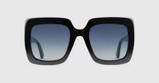 Gucci Sonnenbrille Mit Quadratischem Rahmen Aus Acetat Gucci Sonnenbrille Damenbrillen Brille Stil