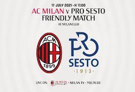 Saturday 17 july tomorrow, the team will train in the morning and then, at 17:00 cest, will face pro sesto in a friendly game. Wxidvdg7 3icjm
