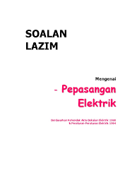 Akta 447 akta bekalan elektrik 1990. Pepasangan Persendirian
