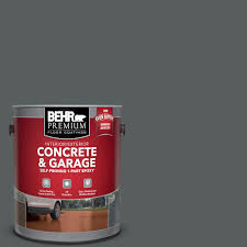 Reviewers found it ideal for patchy or cracked concrete driveways as well as surrounding outdoor walls. Behr Premium 1 Gal N500 6 Graphic Charcoal Self Priming 1 Part Epoxy Satin Interior Exterior Concrete And Garage Floor Paint 93001 The Home Depot