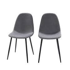 Prix à partir de 319,00 € ancien prix 590,00 €. Lot De 2 Chaises Design En Tissu Et Pieds Noirs Vitikko Drawer