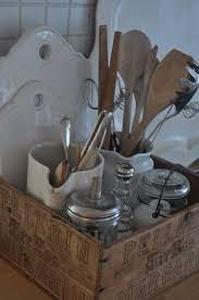 wooden box kitchen brocante keuken keuken accessoires vintage keuken