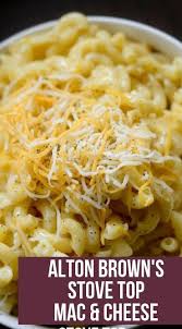 Alton Brown S Simple Recipe For Stove Top Mac And Cheese Macandcheese Noodles Altonbrown Stovetop Mac And Cheese Cooking Dishes Recipes