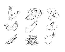 Preschool Fruits And Vegetables Coloring Pages Vegetable Coloring Pages Preschool Worksheets Free Printables Free Coloring Pages
