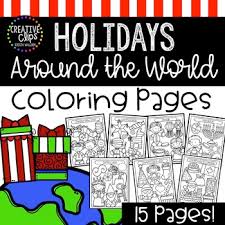 These are perfect holidays ! Christmas Around The World Coloring Worksheets Teaching Resources Tpt