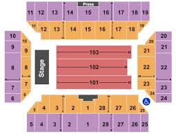 Floyd L Maines Veterans Memorial Arena Tickets Seating
