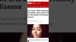 Nigerian comedienne, ada jesus is not dead, she's strong, alive and still receiving treatment at the hospital. U3wquctnvwbetm