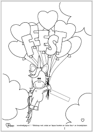 Kleurplaat Met Een Unicorn En Ballonnen In 2020 Feestje Knutselen Eenhoorn Verjaardag Eenhoorn Feest