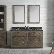 Do you assume rustic double sink bathroom vanities seems to be nice? 60 Inch Double Sink Rustic Finish Bathroom Vanity Moon Stone Granite Top
