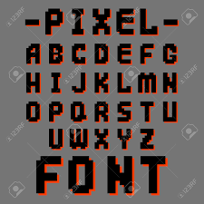 Pixel 3d retro font video computer game design 8 bit letters and numbers vector alphabet. Pixel Retro Font Video Computer Game Design 8 Bit Letters Electronic Futuristic Style Vector Abc Typeface Digital Creative Alphabet Isolated Royalty Free Svg Cliparts Vectors And Stock Illustration Image 77008008