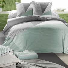 Des promotions toute l'année sur conforama ! Housse De Couette Et Deux Taies Coton Superieur 260 Cm Tosca Vert Menthe Linge De Lit Eminza