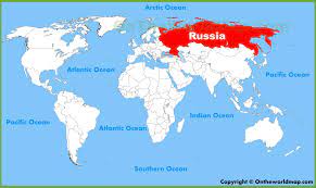 Die wichtigsten informationen auf einen blick. Russland Weltkarte World Map Von Russland Osteuropa Europa
