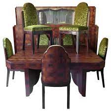 Art Deco Dining Room Set By Mercier Freres France 1920s In 2021 Art Deco Dining Room Dining Room Art Modern Dining Room Set