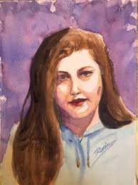 Used my own photo for reference. Watercolour