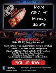 Klik tombol di bawah ini untuk pergi ke halaman website download film the captain (2019). Movie Monday Gift Card Giveaway At Select Centers Inova Blood Donor Services