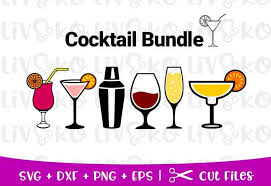 Cocktail Bundle Svg, Cocktail Cut Files, Cocktails Decal, Alcohol Svg,  Instant Download, Digital Download, Cricut File, Cocktails Bundle Eps