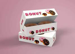 Free Paper Lock Box Packaging Psd Mockup For Packing Doughnuts Other Food Items From Children To Grownups Eve Box Mockup Mockup Free Psd Logo Design Mockup