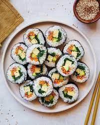recipe how to make vegetable gimbap nomtastic foods food recipes vegan sushi